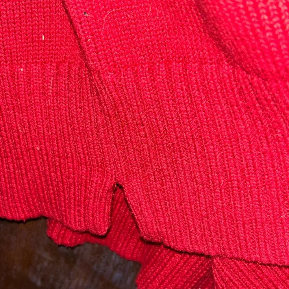 Vintage POLO RALPH LAUREN 1/4 Quarter Zip Knit Pullover Sweater flag large